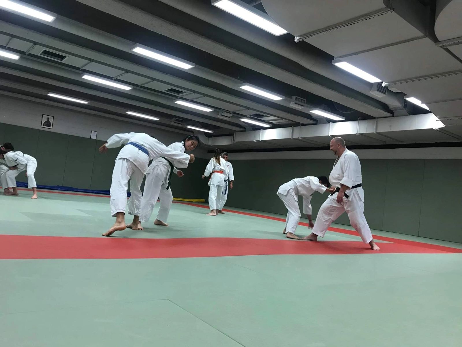 Franck Royer with UTS Jitsu students